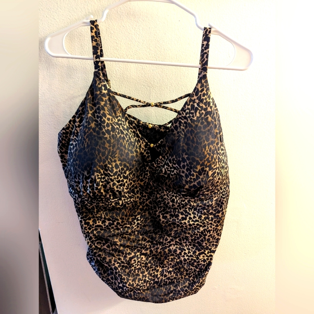 Swimsuits For All Leopard Print One Piece